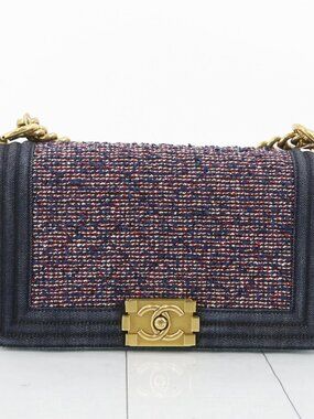 Chanel Denim Tweed Boy Bag 22-Series